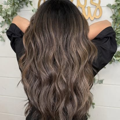 Ash blonde balayage